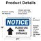 Signmission Please Use Main Entrance Up Arrow Sign, Vinyl Decal, 24in W x 18in L, 2PK OS-2PACK-NS-D-1824-L-17617 - alternate 6